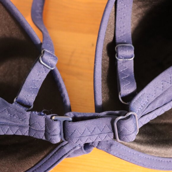 Land's End Two piece bikini set Bra 13, 36DDD/38; Bottom Size 8, blue purple - Picture 10 of 12